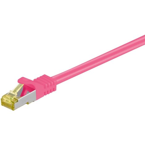 WentronicGoobay RJ-45 CAT7 3m cavo di rete Magenta S/FTP (S-STP)