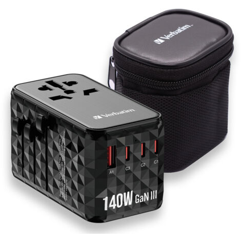 Verbatim 32125 caricatore de caricatore per dispositivi mobili Universale Black Current alterna Fast Charging Indoor (1/5)