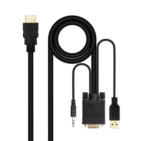 Cavo convertitore Hdmi A Vga+jack3.5+usb-a 1.8 M 10.15.4350 (1/4)