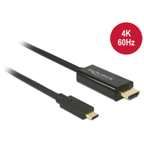 DeLOCK 85292 adattatore de cable de video 3 m USB Type C HDMI Nero (1/2)