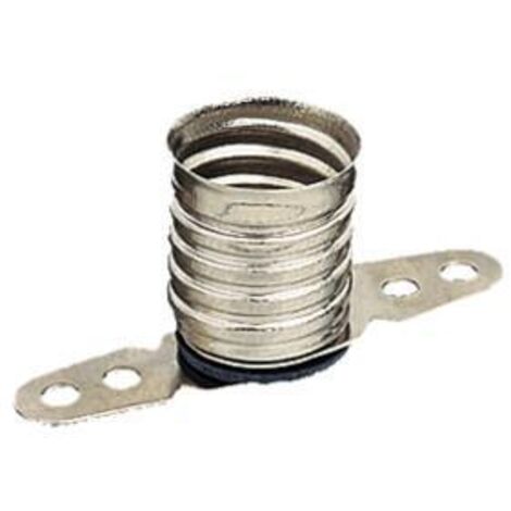 Portalampada E10 Con Base Metallica – Supporto Per Lampadine A Vite, 1 Pezzo
