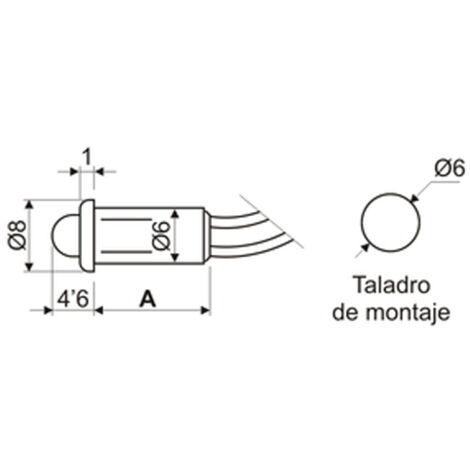 LED Lampeggianti 12V 3mm 5 LED Rossi Lampeggianti Precablati 12V - 3mm, Per Circuiti RC, Modellini, Decorazioni, Luce Strobo! Diodi Lampeggianti Ad Alta Luminosità - Foto 4