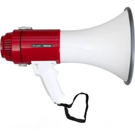 Megafono da 25 W Fonestar con porta USB Registratore, 23 cm di diametro