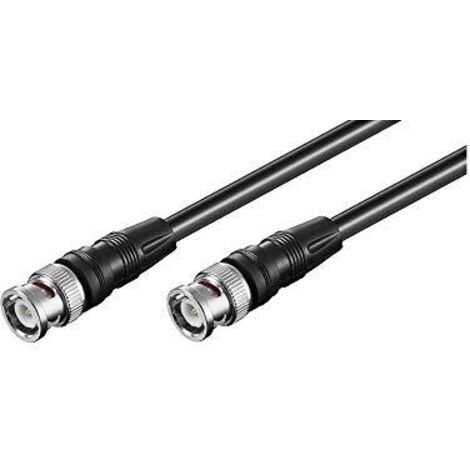 Wentronic - Cavo audio e video (connettori BNC maschi, 2 m)