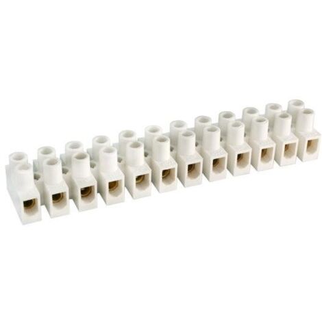 Striscia di connessione 12 contatti 30Amp 16mm BIANCO
