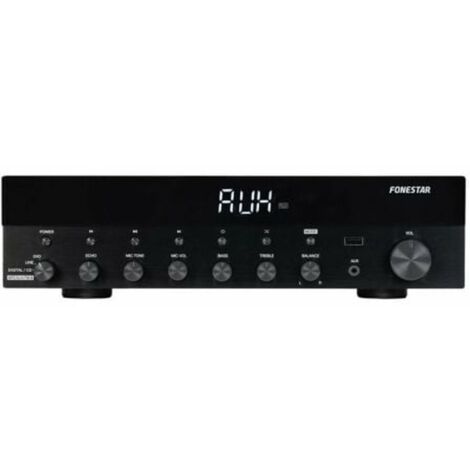 Amplificatore stereo Bluetooth, USB/MP3, Radio FM, Hifi 60+60 RMS Power Fonestar As-606060