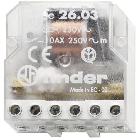 FINDER 26.03 Telecomando 230Vac 1NA+1NC 10Amp