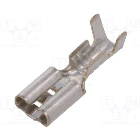 Connettore a forcella femmina con terminale a crimpare da 50 pezzi 6,3 mm 4,8 mm 2,8 mm 2,2 mm  13
