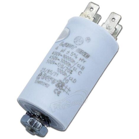 Motore di lavoro condensatore 4uf 450vac Faston 35x65mm M8 12ag021 Ct4mf450vf