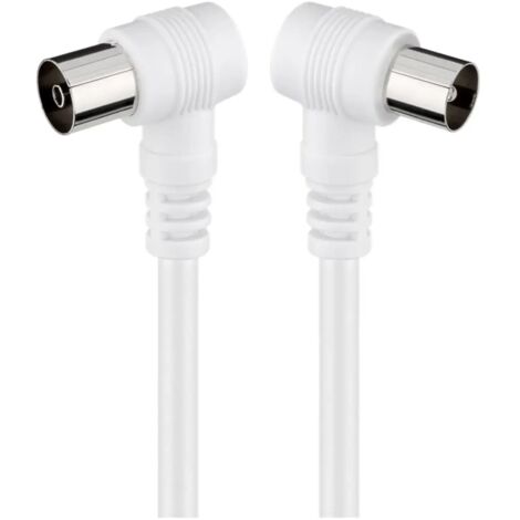 Cavo antenna angolato (, spina coassiale 90° presa coassiale 90°. Lunghezza del Cavo 1.5 m