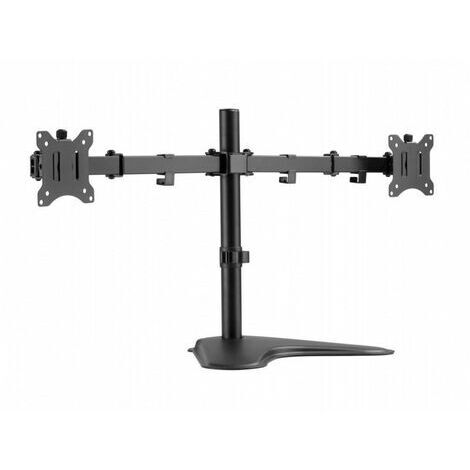 Fellowes 9683601 EPPA Braccio Doppio Per Monitor - Supporto Regolabile Nero Per Schermi Da 39" Fino A 16kg - 3