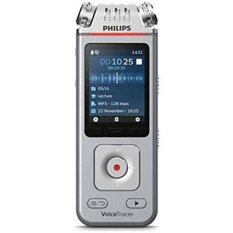 Registratore vocale digitale professionale da 8 GB Philips DVT4110, registratore  vocale Registratore audio portatile, registratore per