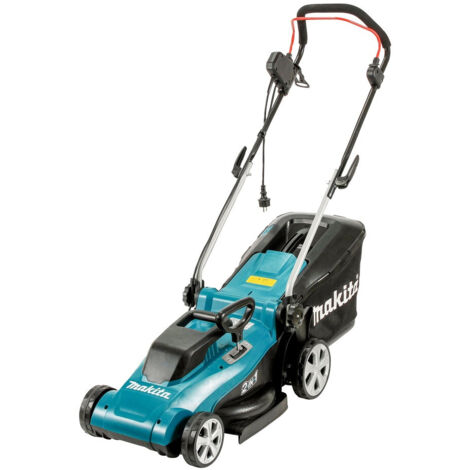 Makita – Rasaerba elettrico 1400W – Larghezza di taglio 37 cm – Altezza di taglio regolabile 20-55 mm – Sacco raccolta 40L – Manico ergonomico (1/5)
