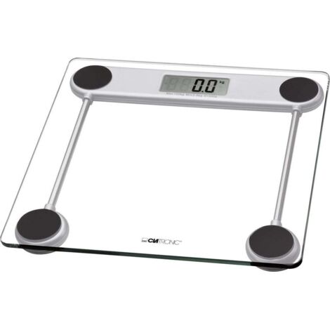 Clatronic PW 3368 Bilancia per persone, digitale Portata max.=150 kg Trasparente
