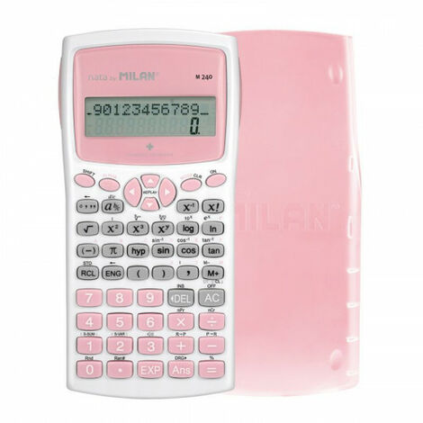 Blister calcolatrice scientifica m240 antibatterico rosa nuovo