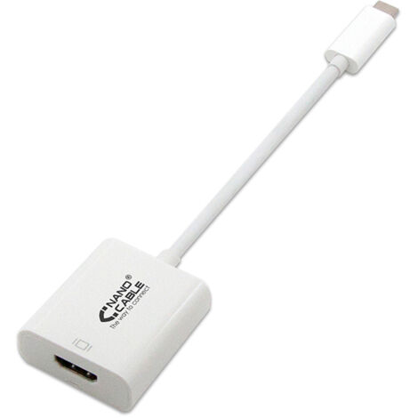 Nanocable - convertitore da usb-c/m a hdmi/h - 4k - 15cm - colore white (1/3)