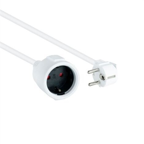 Estensore elettrico Schuko Cee7 Bianco 3m Nanocable 10.22.0603-w (1/2)