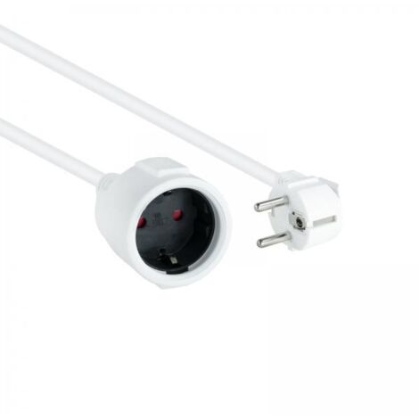 Prolunga elettrica Schuko Cee7 Bianco 5m Nanocable 10.22.0605-w (1/3)