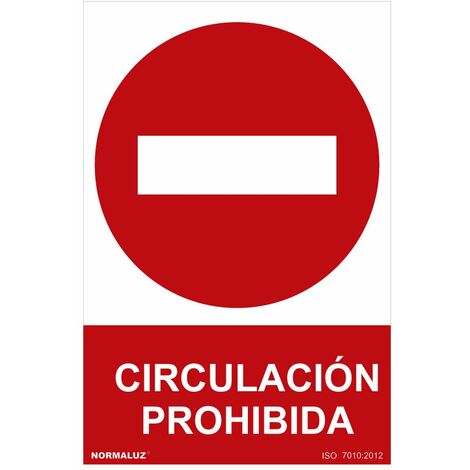 Cartello vietato "circolazione vietata" (pvc 0,7mm) 30x40cm