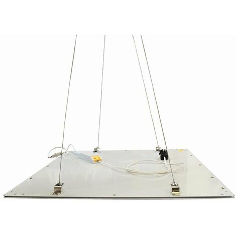 LEDKIA LIGHTING Kit Di Sospensione Di Sicurezza Per Pannelli LED: 4 Cavi In Acciaio Da 1m