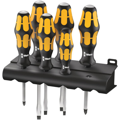 Set di cacciaviti WERA Kraftform 932/6 - Il cacciavite + la rastrelliera