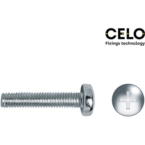 Scatola 500 pezzi vite metrica alom. philips din/ref 7985 5x10 zinco. cello