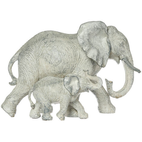 Elefante decorativo in resina, colori assortiti (1/3)