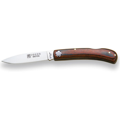 Coltello da tasca Stiletto in legno rosso