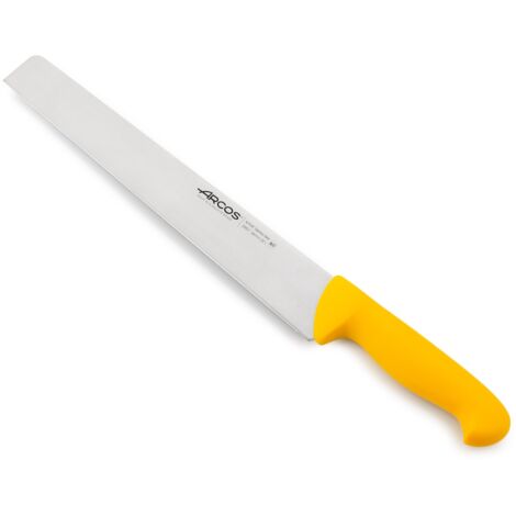 Panero Coltello  Perlato  Arcos Colore - Prof 291424 Acciaio Inox Nitrum E Mango Ergonomico Bianco Polipropilene E 20 Cm Lama Coperchio Del Display 88386856