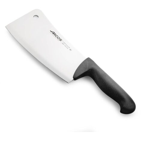 Macheta Arcos Colore - Prof 296725 in acciaio inox Nitrum e mango ergonomico nero Polipropilene e lamiera 20 cm, e 4 mm di spessore in valigetta.