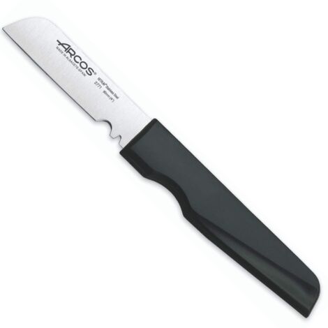 ARCOS Coltello Elettricista per Taglio Cavi con Lama in Acciaio Inossidabile 90 millimetri e Manico Ergonomico in Polipropilene Utensile Professionale per Installazioni Elettriche Colore Nero (1/4)