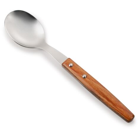 Cucchiaio da tavola 371400 monoblocco di un pezzo di acciaio inossidabile di 18/10 e foglia di 15 cm in scatola. (1/5)