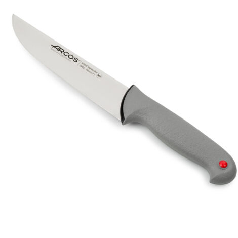 Coltello da macellaio Arcos Colore - Prof 240200 in acciaio inox Nitrum e mango ergonomico Polipropilene e 18 lama cm, coperchio del display