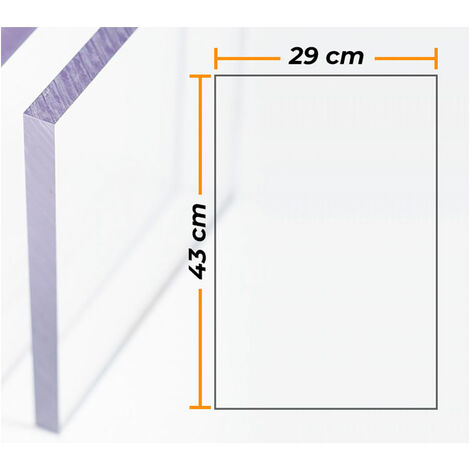 Piastra In Policarbonato Trasparente UV - 3 Mm, 1000 X 600 Mm, Alta Qualità - Foto 5