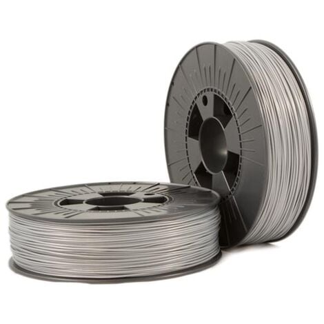 Filamento pla - 1,75 mm - colore grigio argento - 750 g