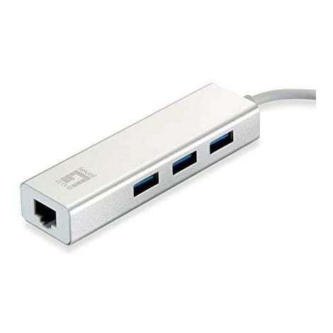 Adattatore da USB-C a gigabit ethernet rj45 level one con hub usb 3.0 3  porte