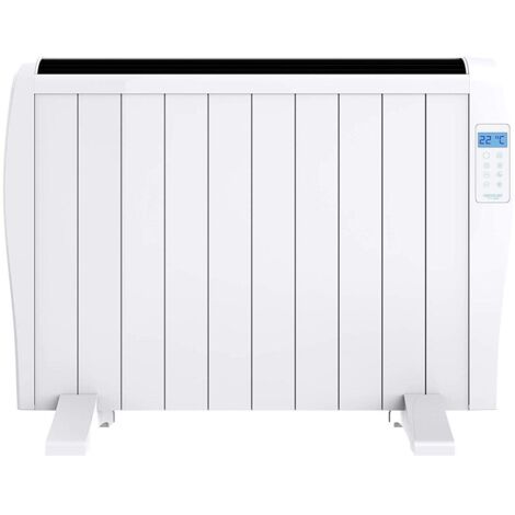 Emettitore termico da 10 elementi da 1500 W con display LCD e telecomando.
