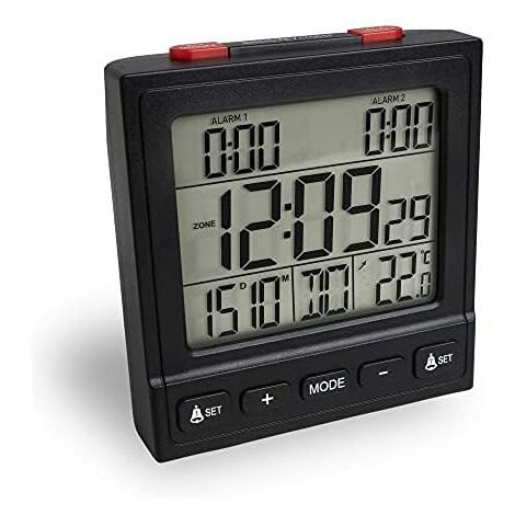 RADIOSVEGLIA DIGITALE RADIO SVEGLIA CR-9905 RADIO PLL FM CON DISPLAY A LED ROSSI 7426845913986