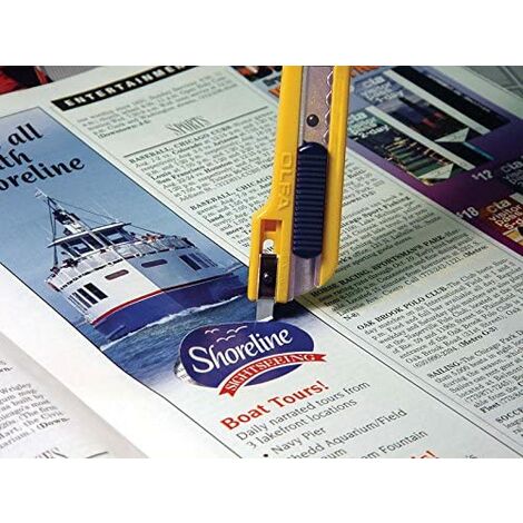 Cutter taglierino lama 9mm svr-2 nuovo con cursore acciaio inox Olfa