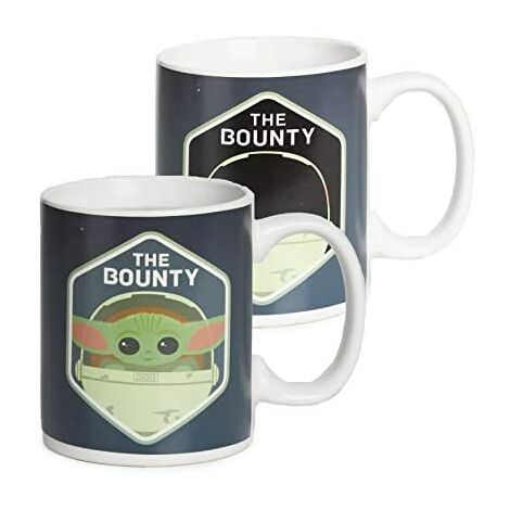 Tazza Star Wars The Mandalorian – Design Grogu (Baby Yoda) Con Tazza Interna Verde, 325 Ml, Regalo Ufficiale Per Fan