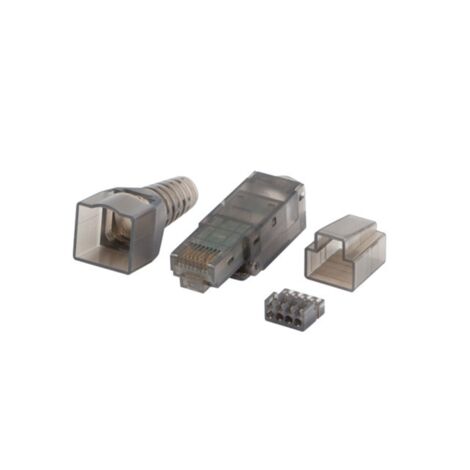 Confezione Da 20 Jack Keystone RJ45 Cat6 Senza Attrezzi - Moduli UTP Con Otturatore Antipolvere E Contatti Placcati Oro - 2