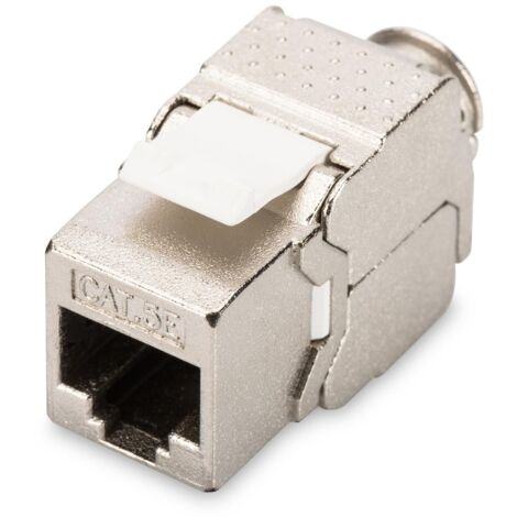 DIGITUS Modulo Keystone schermato Cat-5e - Presa RJ45-100 MHz 1GBase-T - AWG 26-22 - Montaggio senza utensili (1/4)