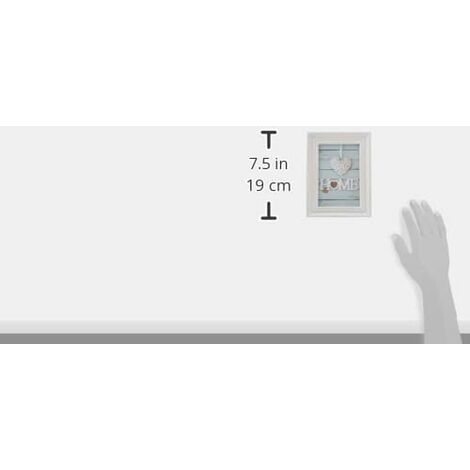 ZEP Saint Michel Cornice Doppia In Legno Bianco Shabby – Per Due Foto 10x15 Cm, Da Tavolo O Parete - 3