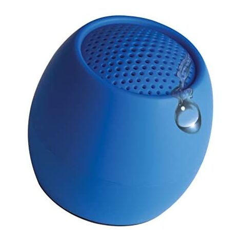 Boompods Bluetooth Zero Speaker: potenti mini altoparlanti impermeabili con doppia opzione di accoppiamento, funzione selfie e microfono wireless con grande suono (blu)