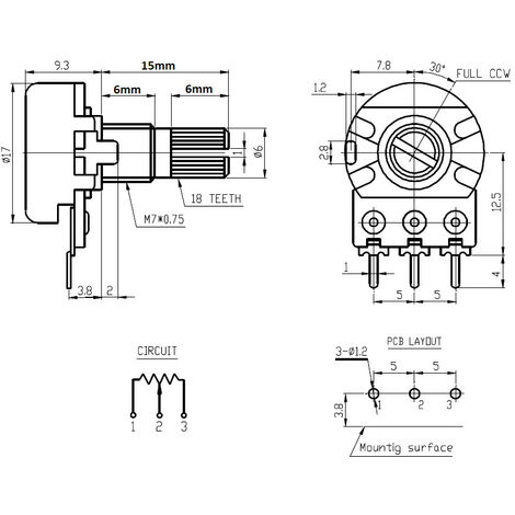 Potenziometro Fender Vintage 250K Per Chitarra - Perfetto Per Regolare Volume E Tono