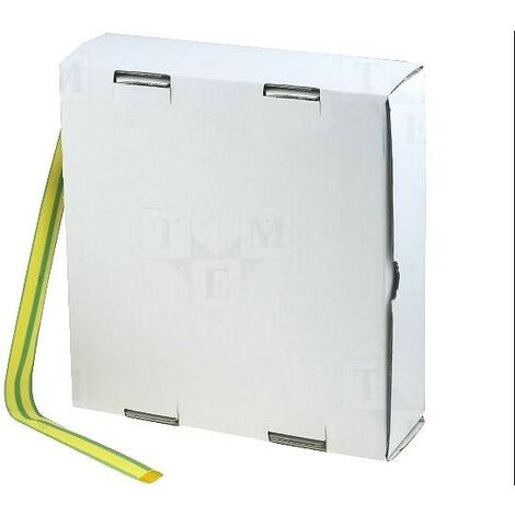 Tubazione termorestringente 40 mm verde lunghezza 1 m Hft40.0-ve-1