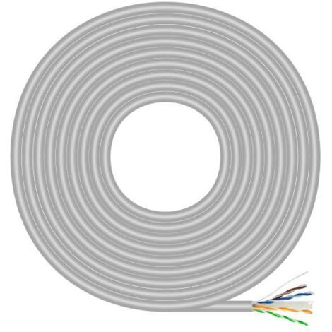 Avvolgicavo rj45 utp awg23 cca (lega) aisens a135-0660 cat.6/ 100m/ grigio (1/3)