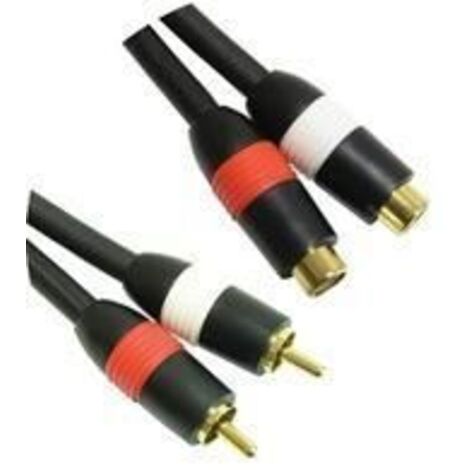 Microconnect MPK453S Cavo Telefonico 3 Metri | Doppino Per Telefono Fisso | Colore Nero, Connettori Standard