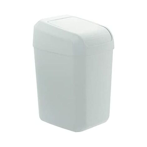 Denox troya 30l cestino con coperchio ribaltabile white (1/3)