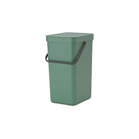 Cestino Rifiuti Kraftware In Metallo Verniciato Verde Tropic - Capacità 8 Quart (27,9 Cm) Per Bagno O Bar